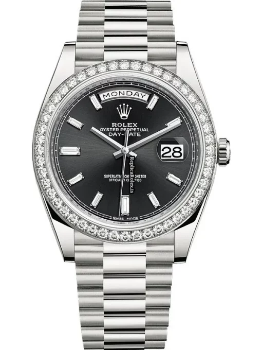 Distinctive Fake Rolex Day-date 40 228349rbr Automatic Movement 40mm White Gold Case Mens/unisex Watch