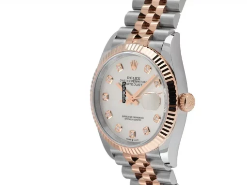 Pleasing Knockoff Rolex Datejust 126231 Caliber 3235 Automatic Movement 36mm Gold/steel Case Mens/unisex Watch - Image 2