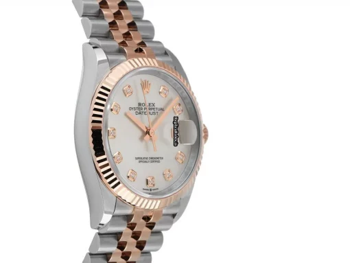 Pleasing Knockoff Rolex Datejust 126231 Caliber 3235 Automatic Movement 36mm Gold/steel Case Mens/unisex Watch - Image 3