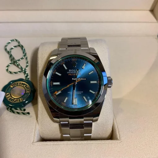 Exquisite Fake Rolex Milgauss 116400gv Caliber 3131 Automatic Movement 40mm Steel Case Mens/unisex Watch - Image 4