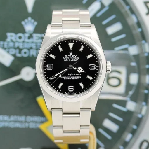 Awesome Replica Rolex Explorer 114270 Caliber 3130 Automatic Movement 36x42mm Steel Case Mens/unisex Watch - Image 2