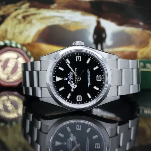 Awesome Replica Rolex Explorer 114270 Caliber 3130 Automatic Movement 36x42mm Steel Case Mens/unisex Watch - Image 4