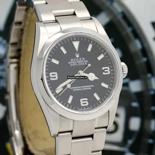 Awesome Replica Rolex Explorer 114270 Caliber 3130 Automatic Movement 36x42mm Steel Case Mens/unisex Watch - Image 8