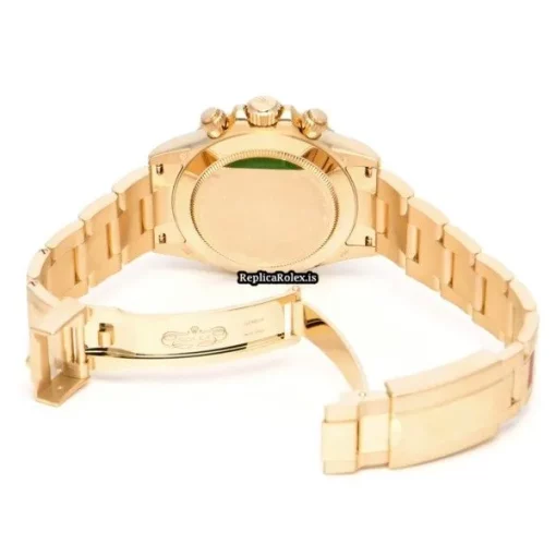 Attractive Clone Rolex Daytona 116508g Caliber 4130 Automatic Movement 40mm Yellow Gold Case Watch - Image 4