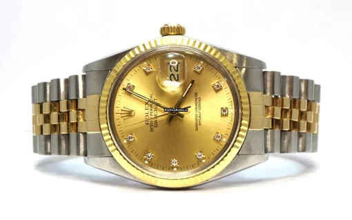 Exquisite Fake Rolex Datejust 16013 Caliber 3035 Automatic Movement 36mm Gold/steel Case Mens/unisex Watch