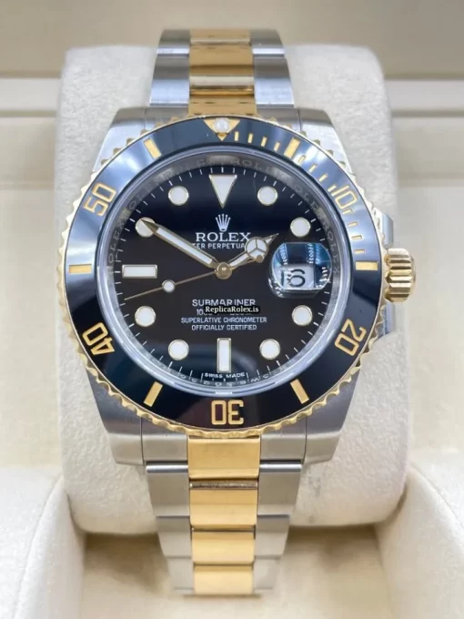 Great Fake Rolex Submariner Date 116613ln Caliber 3135 Automatic Movement 40mm Gold/steel Case Mens/unisex Watch - Image 2