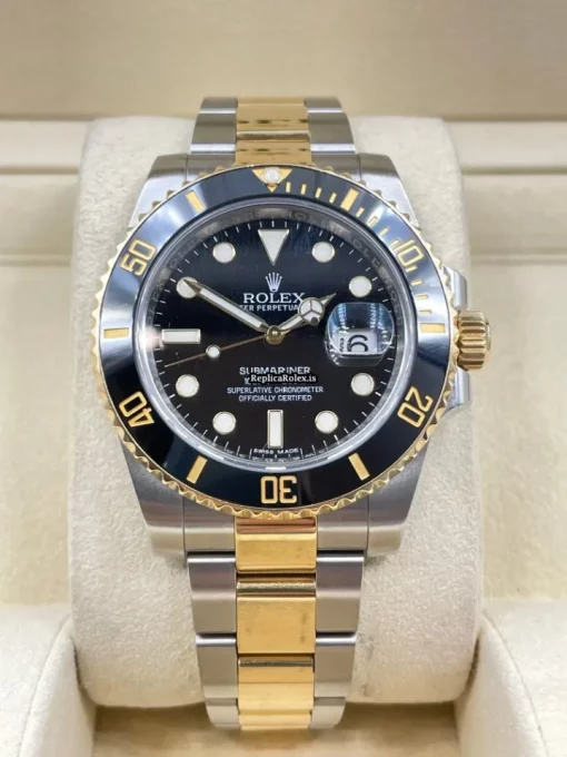 Great Fake Rolex Submariner Date 116613ln Caliber 3135 Automatic Movement 40mm Gold/steel Case Mens/unisex Watch - Image 5