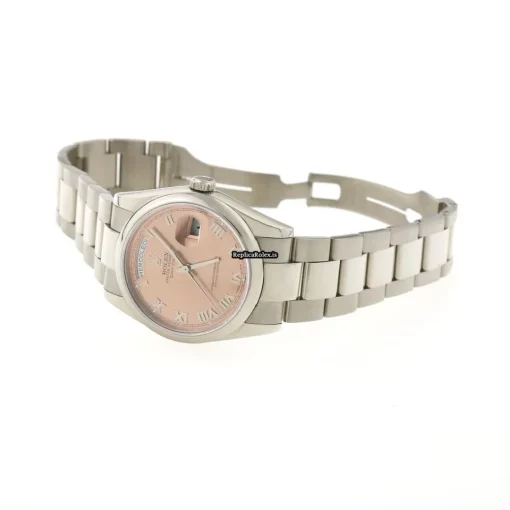 Exquisite Fake Rolex Day-date 36 118209 Automatic Movement 36mm White Gold Case Watch - Image 7