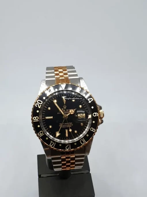 Luxury Replica Rolex Gmt-master 1675 Caliber 1570 Automatic Movement 40mm Gold/steel Case Mens/unisex Watch - Image 2