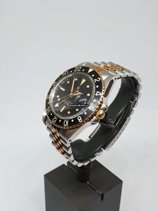 Luxury Replica Rolex Gmt-master 1675 Caliber 1570 Automatic Movement 40mm Gold/steel Case Mens/unisex Watch - Image 4