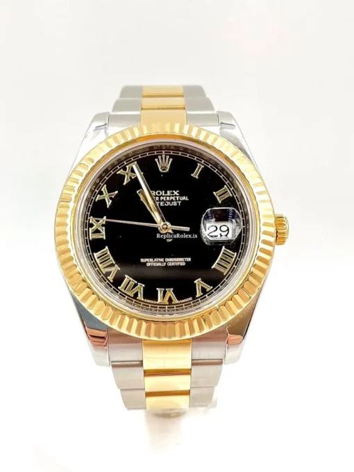 Incredible Replica Rolex Datejust II 116333 Caliber 3136 Automatic Movement 41mm Gold/steel Case Mens/unisex Watch