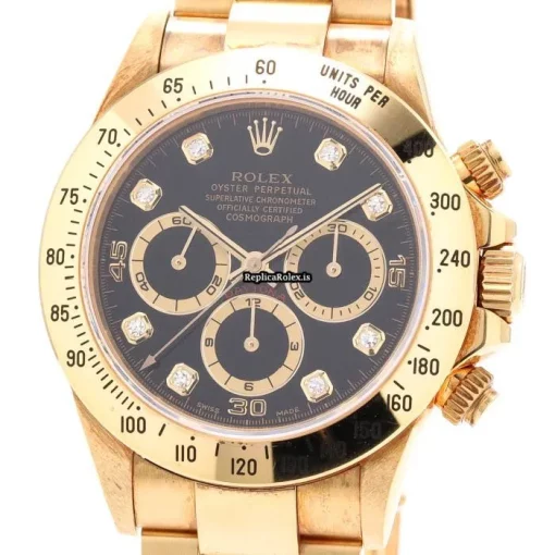 High-end Copy Rolex Daytona 16528g Caliber 4030 Automatic Movement 40mm Yellow Gold Case Mens/unisex Watch