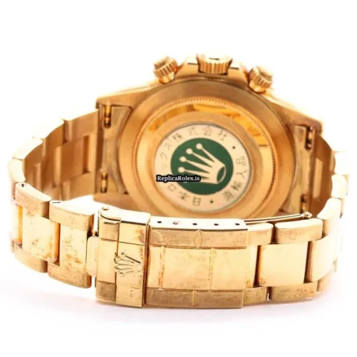 High-end Copy Rolex Daytona 16528g Caliber 4030 Automatic Movement 40mm Yellow Gold Case Mens/unisex Watch - Image 5