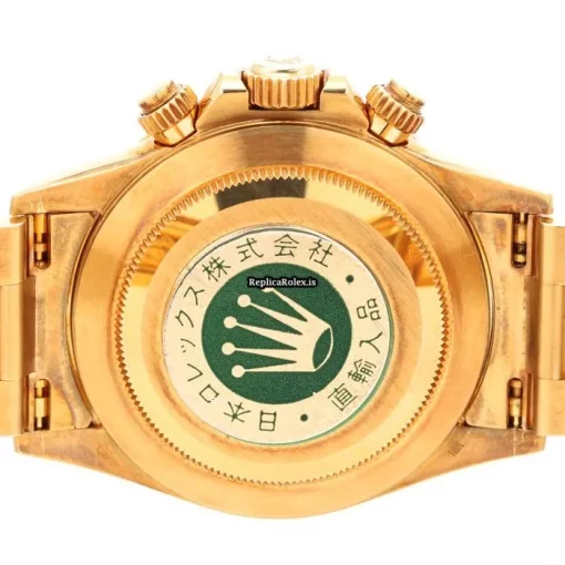 High-end Copy Rolex Daytona 16528g Caliber 4030 Automatic Movement 40mm Yellow Gold Case Mens/unisex Watch - Image 7