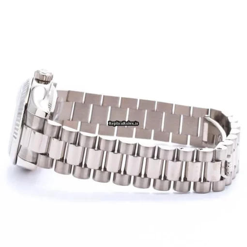 Exquisite Replica Rolex Lady-datejust 179179g Automatic Movement 26mm White Gold Case Womens Watch - Image 4