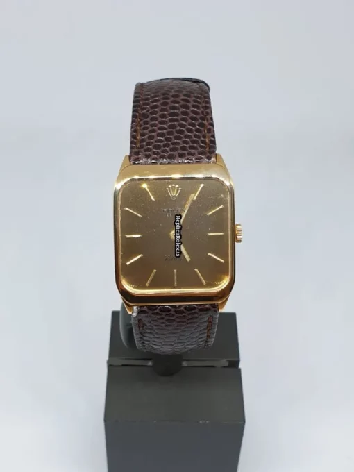 Wholesale Fakes Rolex Cellini 4135 27x36mm Yellow Gold Case Mens/unisex Watch