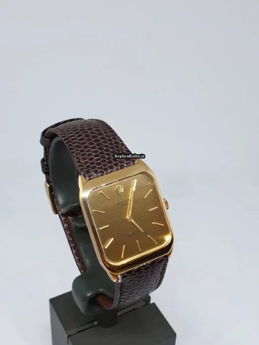 Wholesale Fakes Rolex Cellini 4135 27x36mm Yellow Gold Case Mens/unisex Watch - Image 2