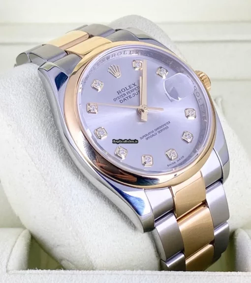 Fantastic Fake Rolex Datejust 116203 Caliber 3135 Automatic Movement 36mm Gold/steel Case Mens/unisex Watch - Image 2