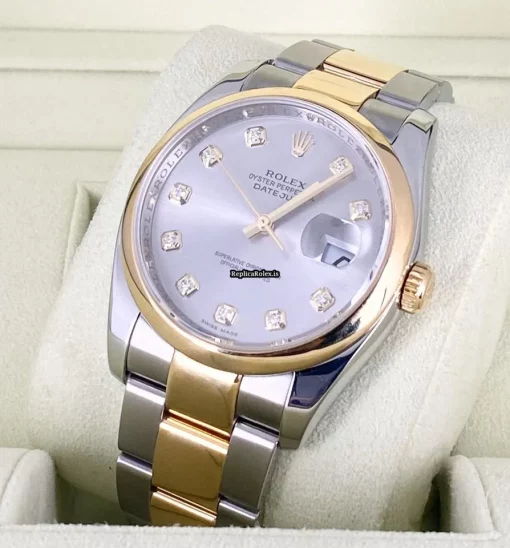 Fantastic Fake Rolex Datejust 116203 Caliber 3135 Automatic Movement 36mm Gold/steel Case Mens/unisex Watch - Image 7