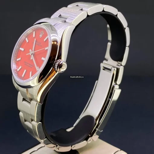 Fine Fakes Rolex Oyster Perpetual 31 277200 Caliber 2232 Automatic Movement 31mm Steel Case Womens Watch - Image 4