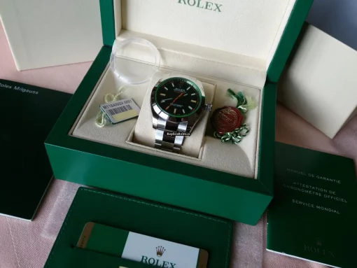Awesome Replica Rolex Milgauss 116400gv Automatic Movement Steel Case Mens/unisex Watch - Image 12