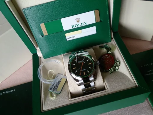 Awesome Replica Rolex Milgauss 116400gv Automatic Movement Steel Case Mens/unisex Watch - Image 13