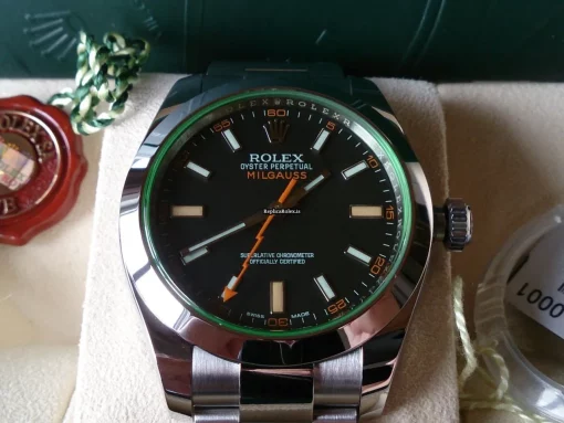 Awesome Replica Rolex Milgauss 116400gv Automatic Movement Steel Case Mens/unisex Watch - Image 3