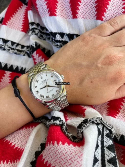 Lovely Replica Rolex Datejust 126200 Caliber 3235 Automatic Movement 36mm Steel Case Mens/unisex Watch - Image 8