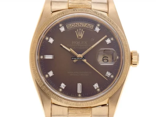 Awesome Fake Rolex Day-date 36 18238 Caliber 3055 Automatic Movement 36mm Yellow Gold Case Mens/unisex Watch