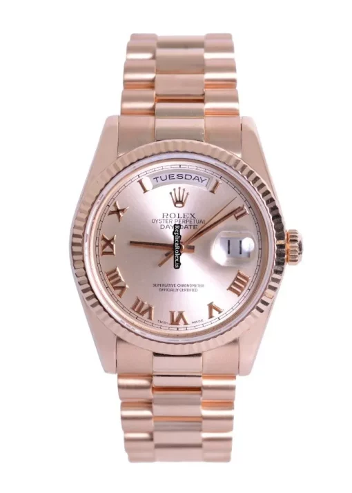 Superior Fakes Rolex Day-date 36 118235 Automatic Movement 36mm Rose Gold Case Mens/unisex Watch