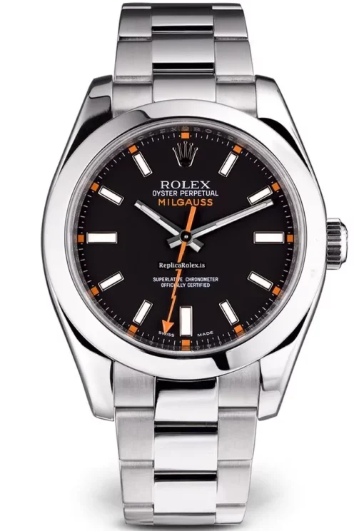 High Quality Fake Rolex Milgauss 116400 Caliber 3131 Automatic Movement 40mm Steel Case Mens/unisex Watch