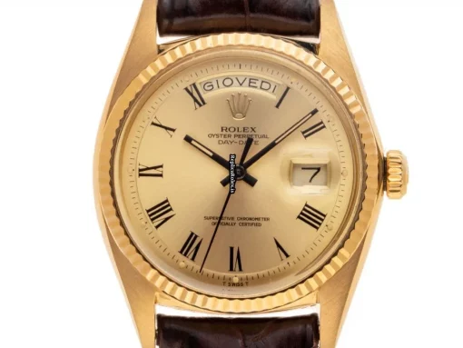 Appealing Fake Rolex Day-date 36 1803 Caliber 1556 Automatic Movement 36mm Yellow Gold Case Mens/unisex Watch