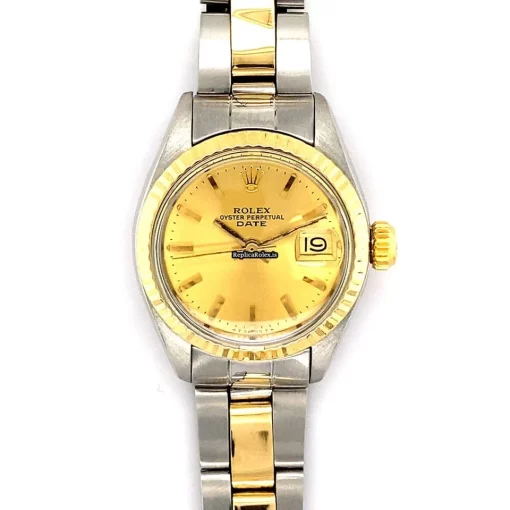 1:1 Replica Rolex Lady-datejust 6917 Caliber 2135 Automatic Movement 26mm Gold/steel Case Womens Watch - Image 2