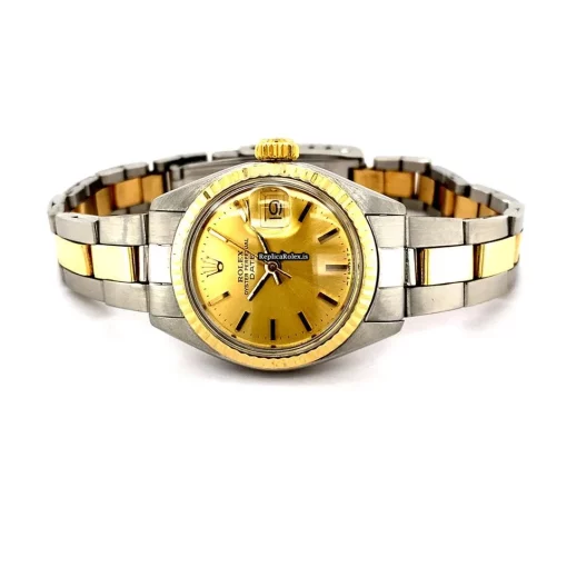 1:1 Replica Rolex Lady-datejust 6917 Caliber 2135 Automatic Movement 26mm Gold/steel Case Womens Watch - Image 3