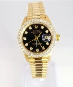 Fabulous Copies Rolex Lady-datejust 69178 Caliber 2135 Automatic Movement 26mm Yellow Gold Case Womens Watch