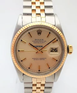 Ideal Fake Rolex Datejust 1601 Caliber 1570 Automatic Movement 36mm Gold/steel Case Mens/unisex Watch