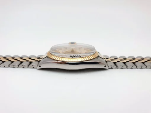Ideal Fake Rolex Datejust 1601 Caliber 1570 Automatic Movement 36mm Gold/steel Case Mens/unisex Watch - Image 8