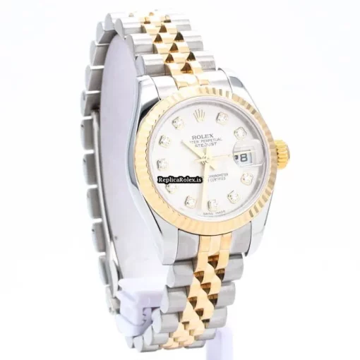 Great Replica Rolex Lady-datejust 179173g Automatic Movement 26mm Gold/steel Case Womens Watch - Image 8