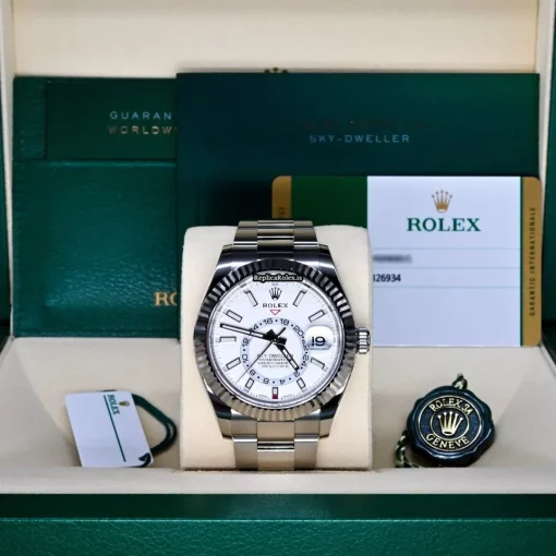 Superb Clone Rolex Sky-dweller 326934 Caliber 9001 Automatic Movement 42mm Steel Case Mens/unisex Watch - Image 7