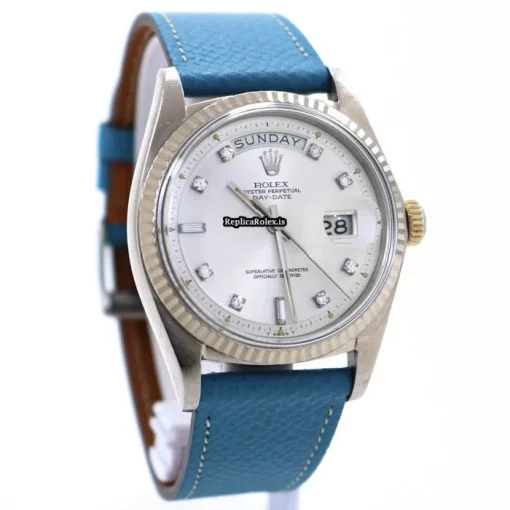 Design Replica Rolex Day-date 36 1803 Automatic Movement 36mm White Gold Case Mens/unisex Watch - Image 8