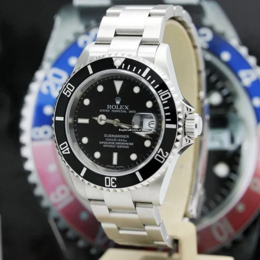 Excellent Replica Rolex Submariner Date 16610t Caliber 3135 Automatic Movement 40x47mm Steel Case Mens/unisex Watch - Image 9