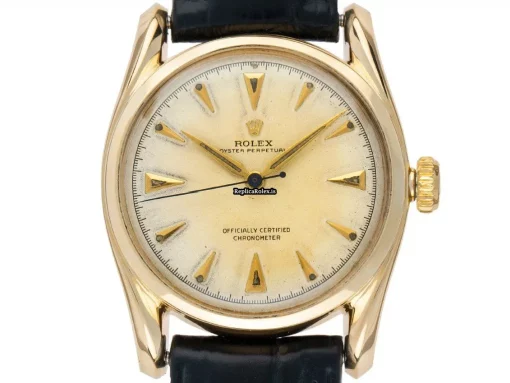 Fantastic Replica Rolex Oyster Perpetual 34 6090 A260 Automatic Movement 34mm Yellow Gold Case Mens/unisex Watch