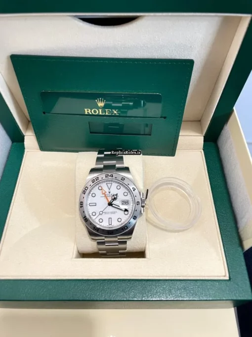 Durable Clone Rolex Explorer II 216570 Caliber 3187 Automatic Movement 42mm Steel Case Mens/unisex Watch - Image 10