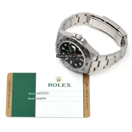 Design Replica Rolex Explorer II 216570 Caliber 3187 Automatic Movement 42mm Steel Case Watch - Image 5