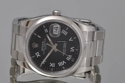 Fabulous Replica Rolex Oyster Perpetual Date 115200 Automatic Movement 34mm Steel Case Watch - Image 5
