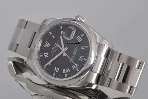 Fabulous Replica Rolex Oyster Perpetual Date 115200 Automatic Movement 34mm Steel Case Watch - Image 8