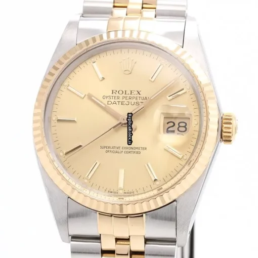 Well Made Replica Rolex Datejust 16013 Caliber 3035 Automatic Movement 36mm Gold/steel Case Mens/unisex Watch