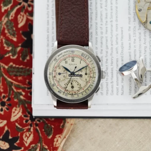 Epic Fake Rolex Chronograph 3335 Manual Winding Movement 37mm Steel Case Mens/unisex Watch - Image 5