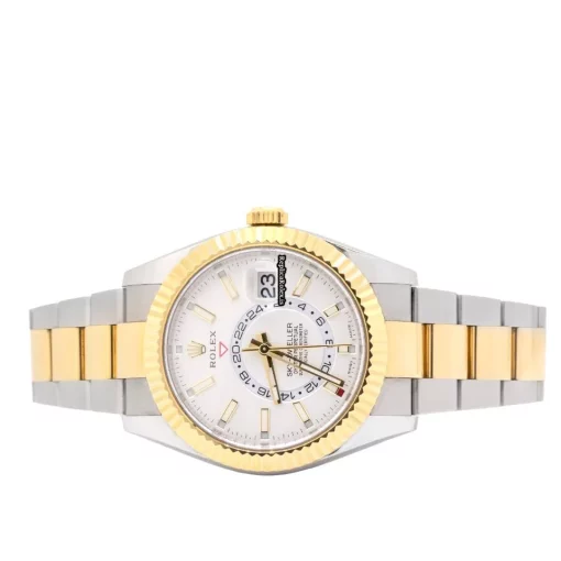 Amazing Fake Rolex Sky-dweller 326933 Automatic Movement 42mm Gold/steel Case Mens/unisex Watch - Image 2