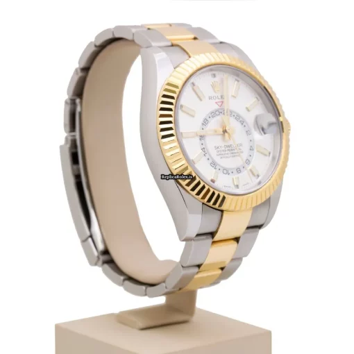 Amazing Fake Rolex Sky-dweller 326933 Automatic Movement 42mm Gold/steel Case Mens/unisex Watch - Image 3